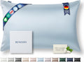 Premium Silk Pillowcase King Size 20x36 in Cloud Blue - 22 Momme