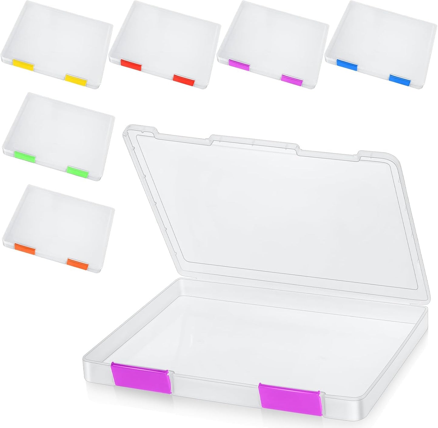 Clear Paper Storage Box Set for A4 Documents and Crafts