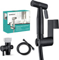 Bidet Sprayer for Toilet 2 Pack - Matte Black Handheld Set