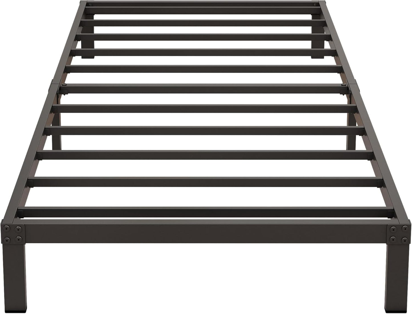 9 Inch Low Twin Bed Frame Heavy Duty Metal Platform Design