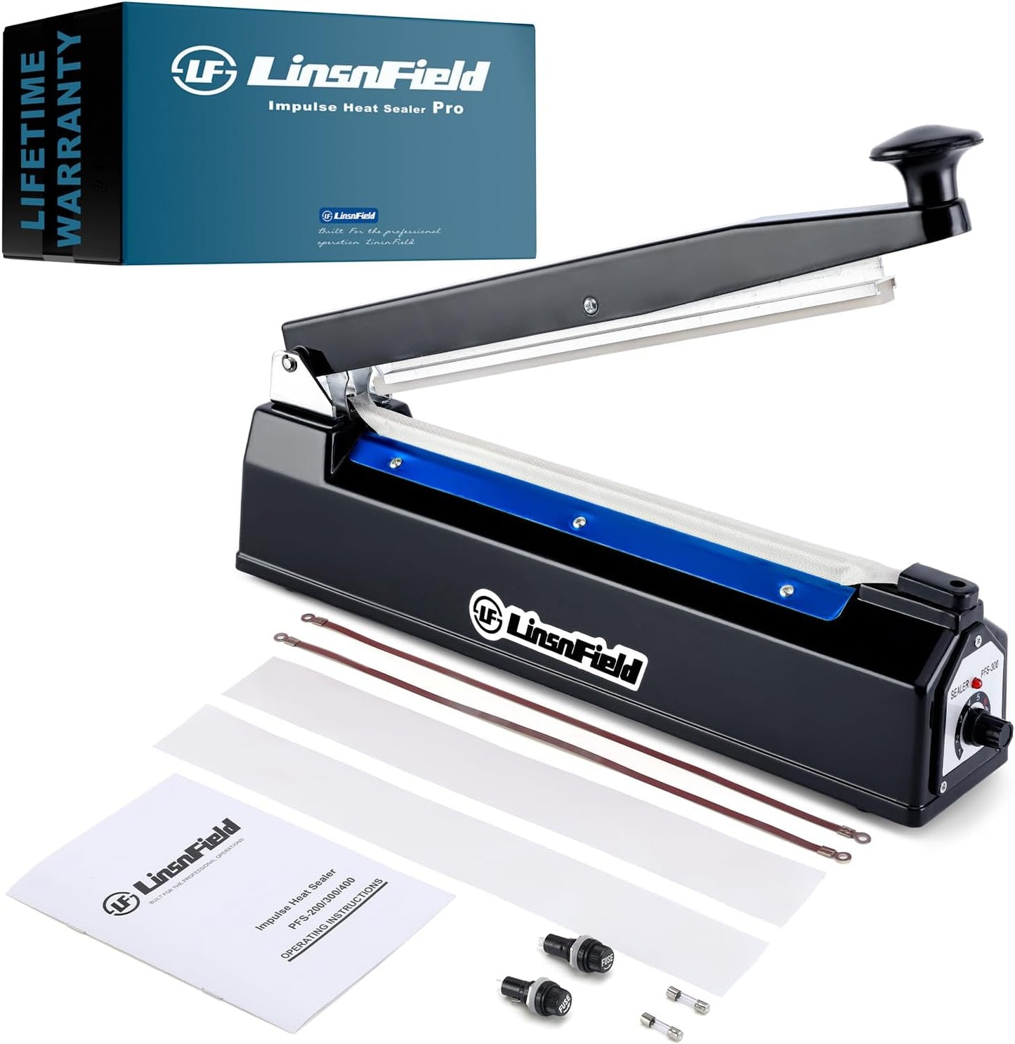 Sealer Pro by LinsnField: 12inch Impulse Heat Bag Sealer