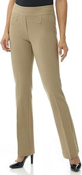 Rekucci Women's Secret Figure Pull-On Knit Bootcut Pant - Tummy Other
