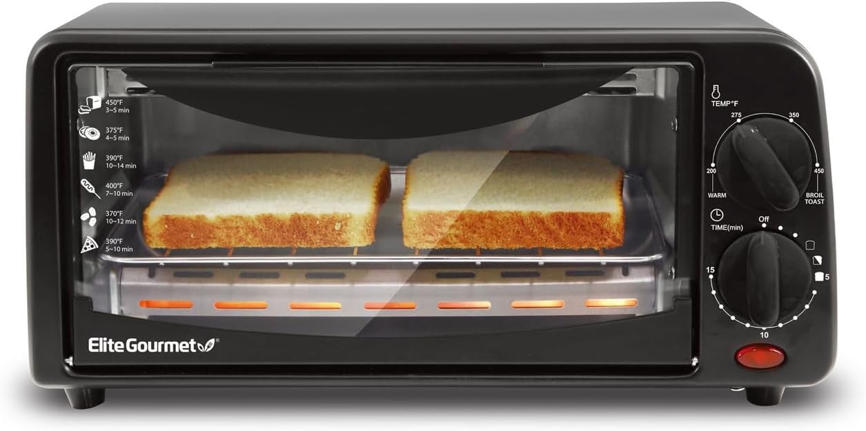 Elite Gourmet 2-Slice Toaster Oven: Perfect for Quick Meals
