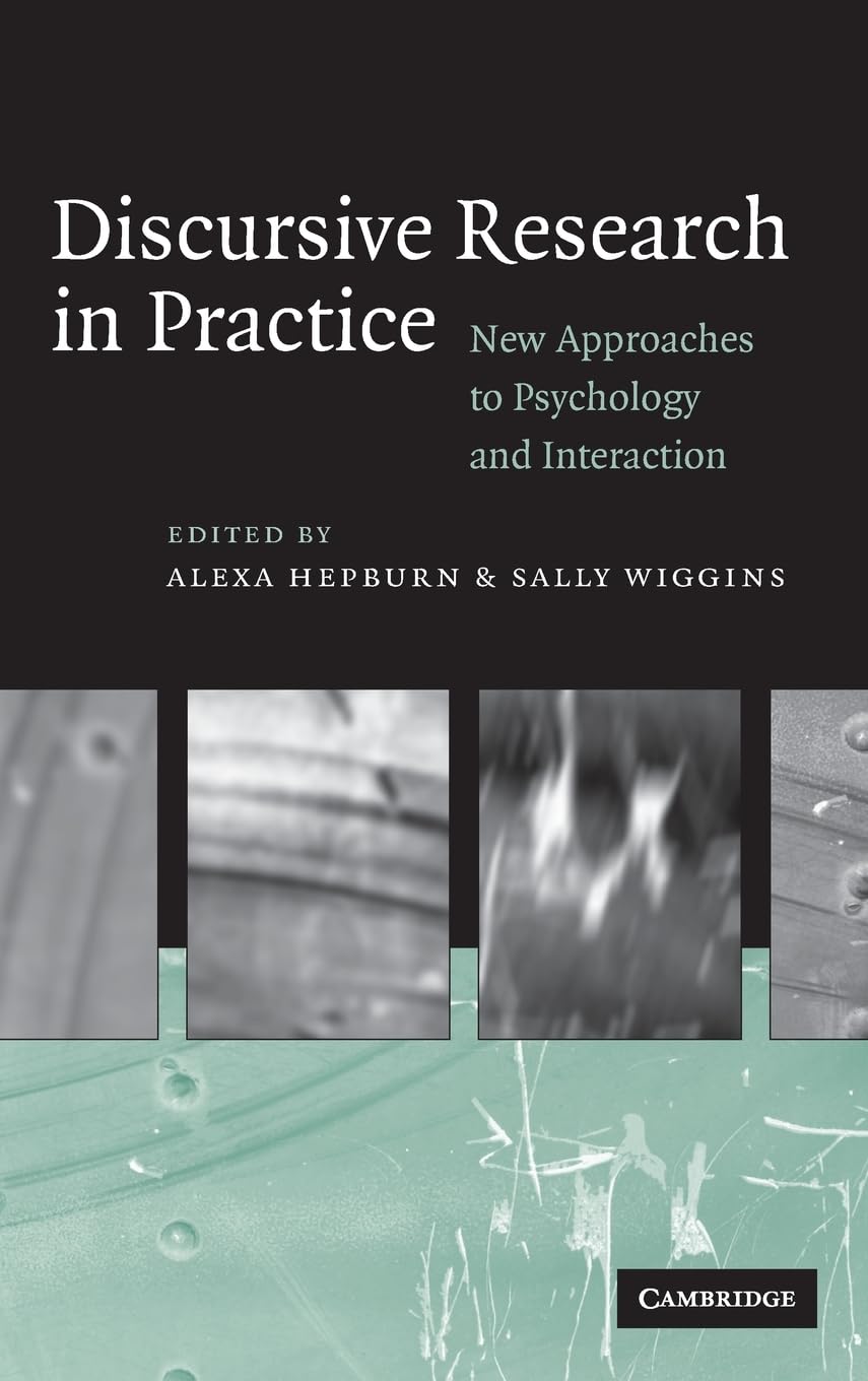 Discursive Research in Practice: Innovative Approaches to Psychology
