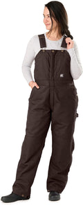 Berne Women's Softstone Duck Insulated Bib Overall - Warm, Durable Fit