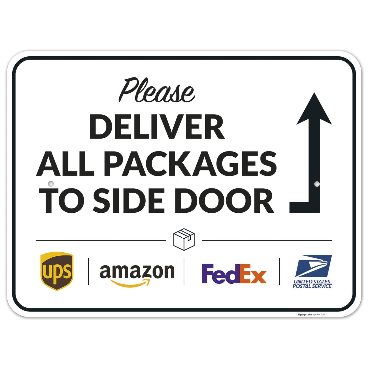 Package Delivery Sign for Clear Instructions and Easy Use
