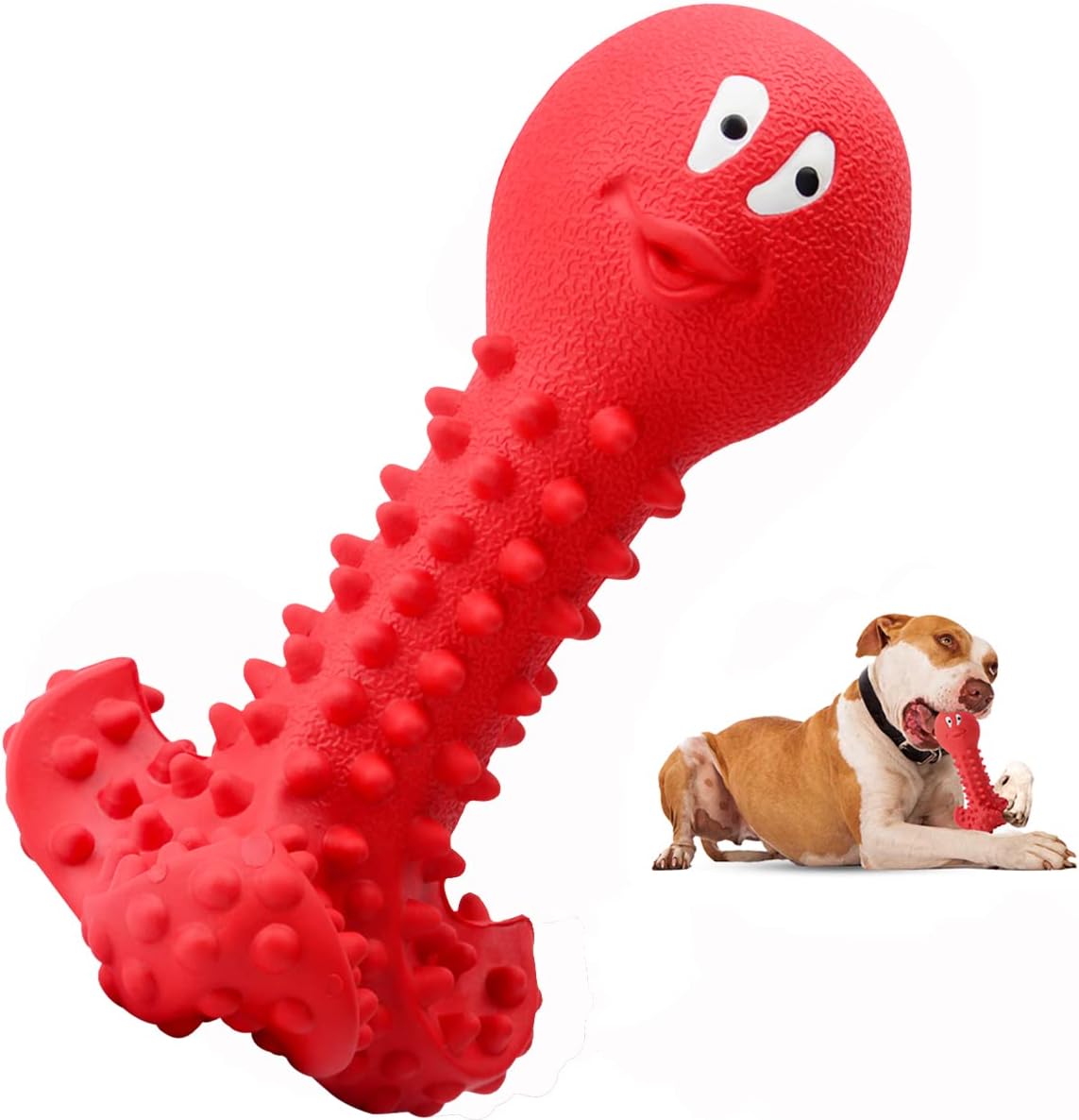 Durable Rubber Squeaky Dog Toy by Wieppo