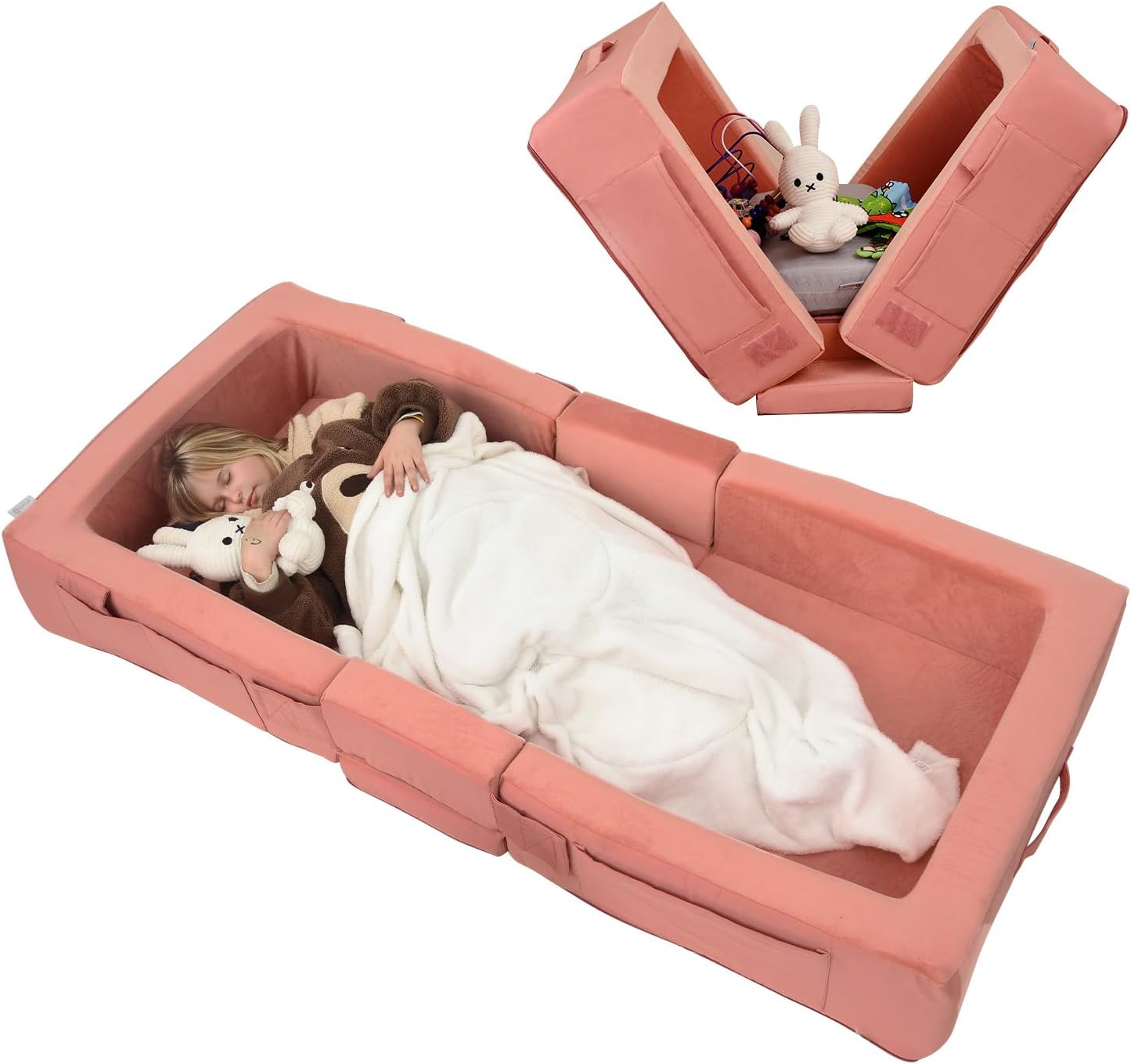 ENITYA Toddler Travel Bed - Portable Kids Cot for Sleeping