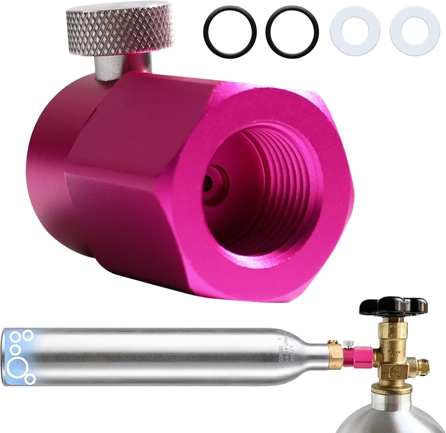 Pink CO2 Refill Adapter for DUO ART TERRA GAIA