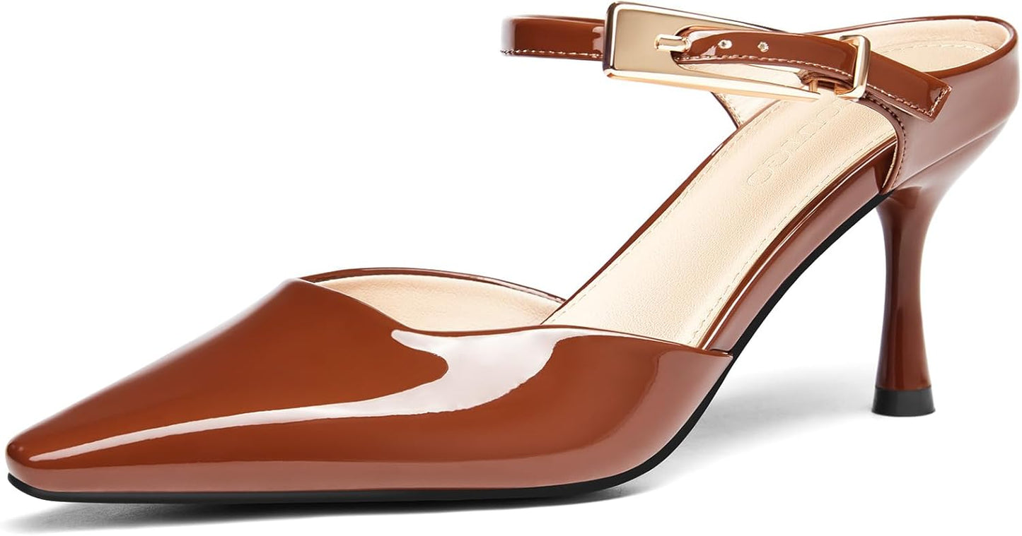 Coutgo Womens High Heels Mules for Stylish Comfort and Versatility