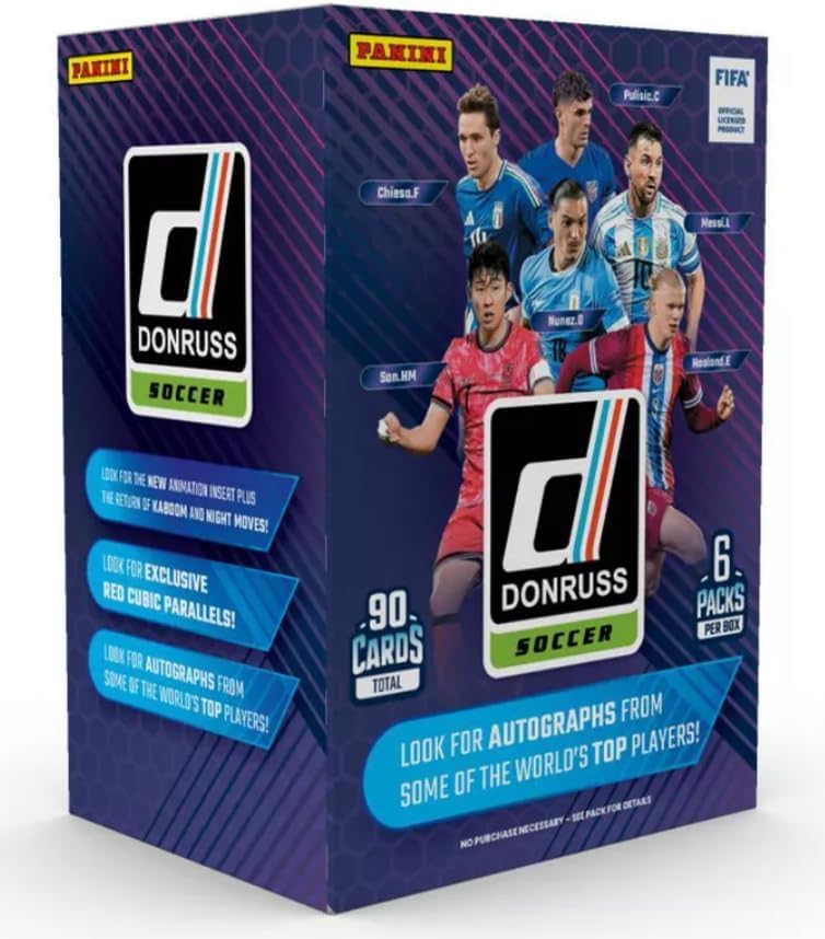 2024-2025 Panini Donruss Soccer Blaster Box - 6 Pack of Cards