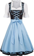 JASAMBAC Women's German Dirndl Dress Costumes - Authentic Oktoberfest