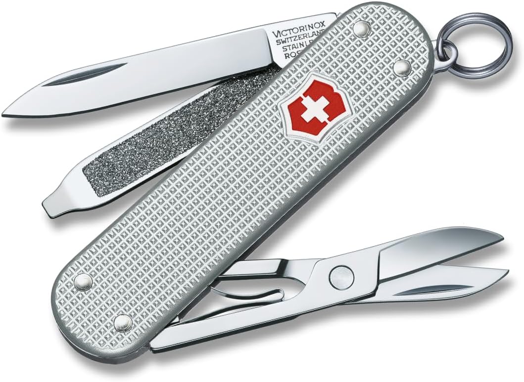 Victorinox Swiss Army Classic Pocket Knife with Silver Alox