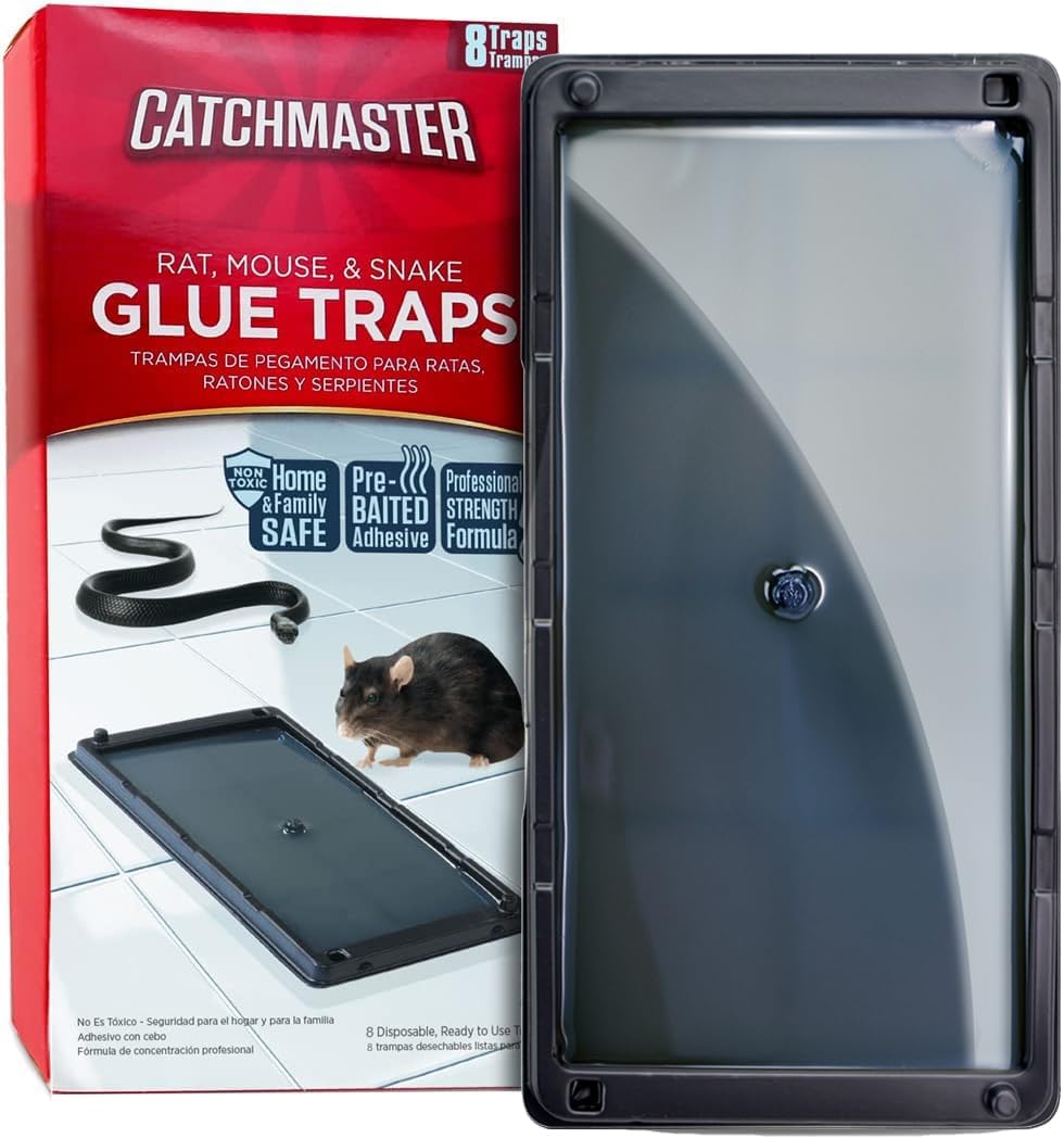 Catchmaster Large Bulk Rat Glue Traps 8Pk - Pet Safe Pest Control