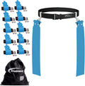 Trained 10 Man Flag Football Belts - 10 Player Adjustable Set Sports