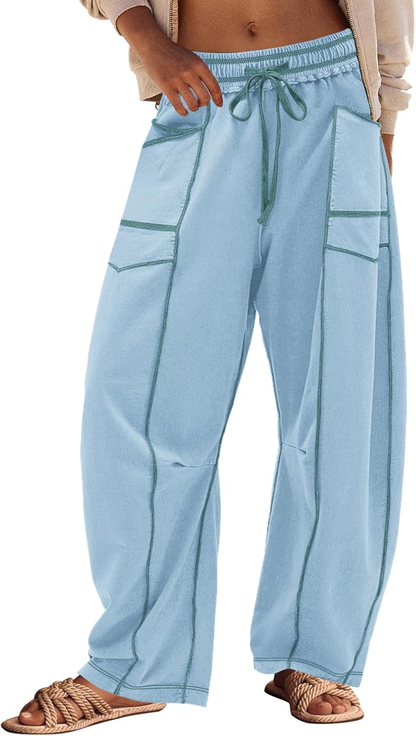 Panadila Womens Barrel Pants for Casual Beach and Lounge Wear