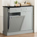 GAZHOME 20 Gallon Double Tilt Out Wooden Trash Cabinet Review