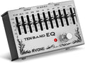 10-Band Equalizer Pedal for Guitar & Bass - Low-Noise True Bypass