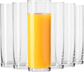 Krosno 6pc Tall Highball Glasses Set, 6.8oz, Pure Collection, Everyday Use, Dishwasher Safe
