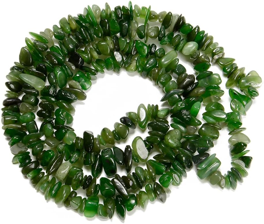 Canada Jade Chip DIY Jewelry Kit | Healing Gravel Bracelets | Natural 32 Necklace