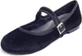 FEVERSOLE Women's Extra Padded Mary Jane Flats - Cushioned Comfort
