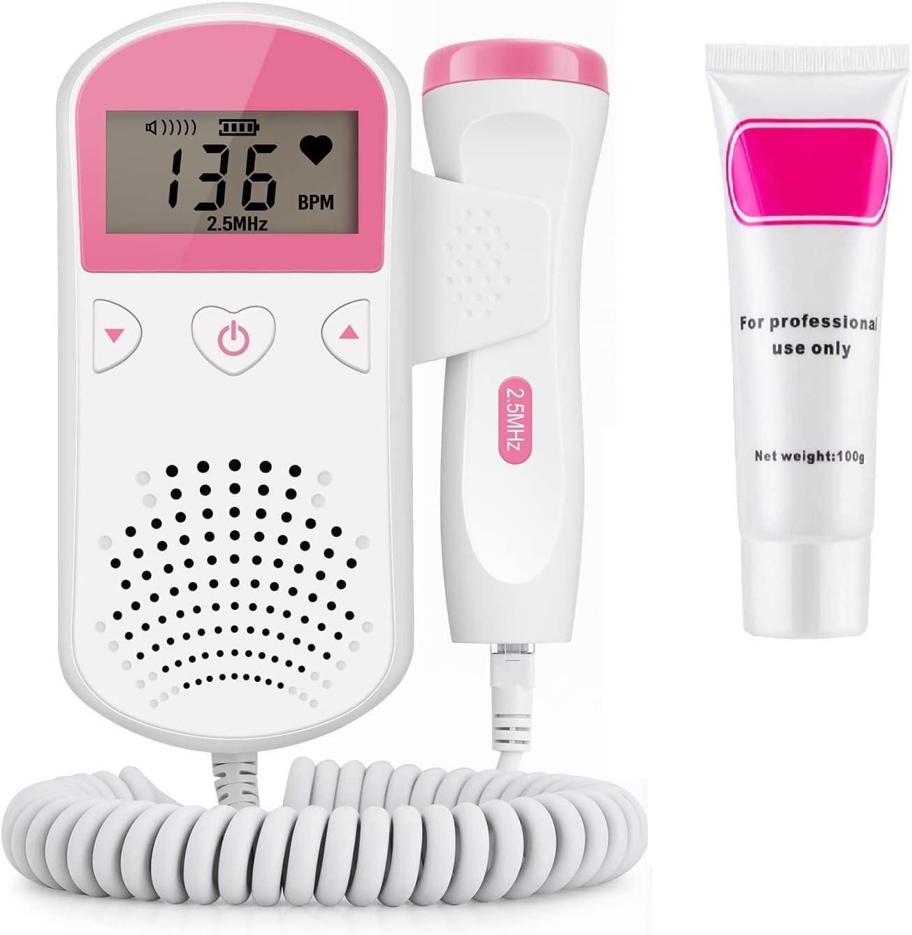 Portable Doppler Fetal Heart Rate Monitor for Home Use