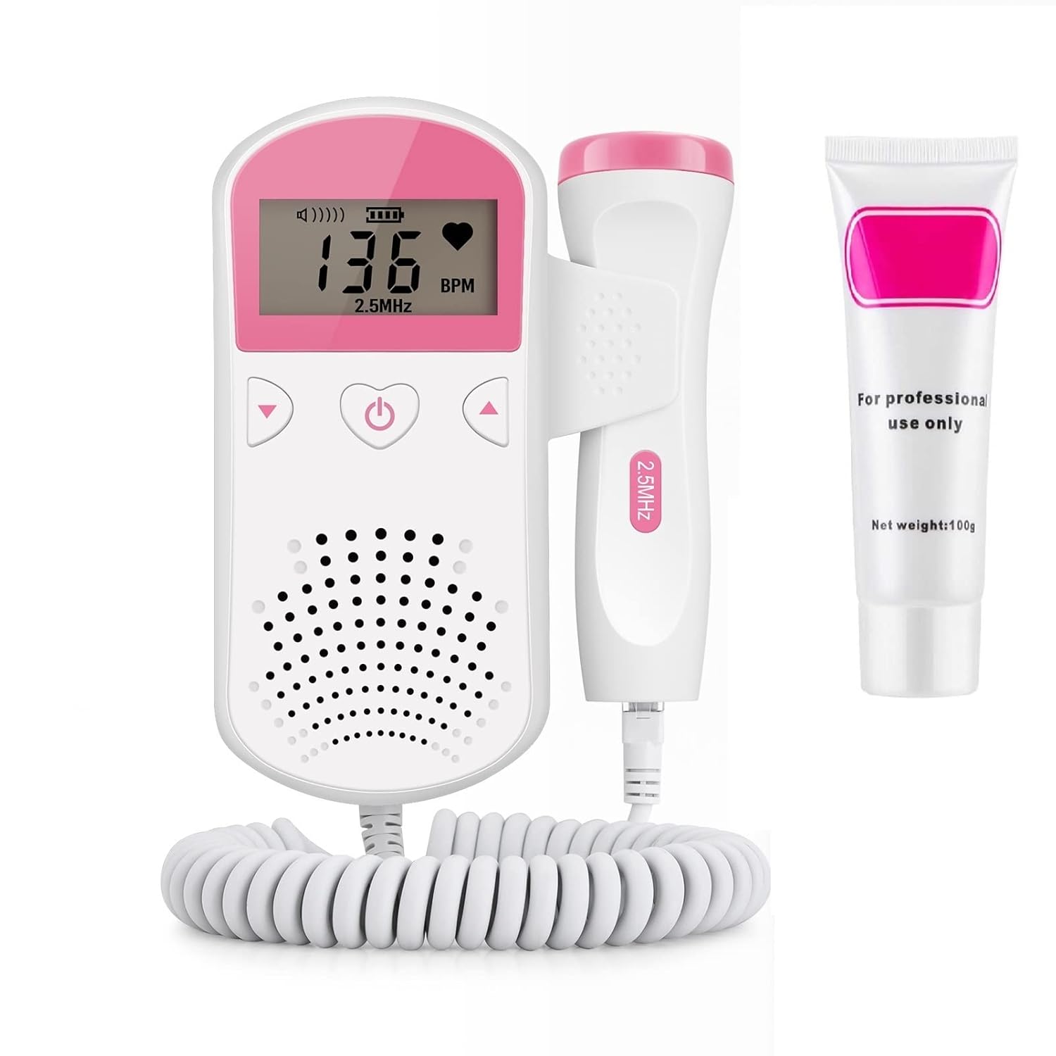 Portable Doppler Fetal Heart Rate Monitor for Home Use