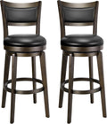 PrimeZone Swivel Bar Stools Set of 2 for Kitchen Island Use