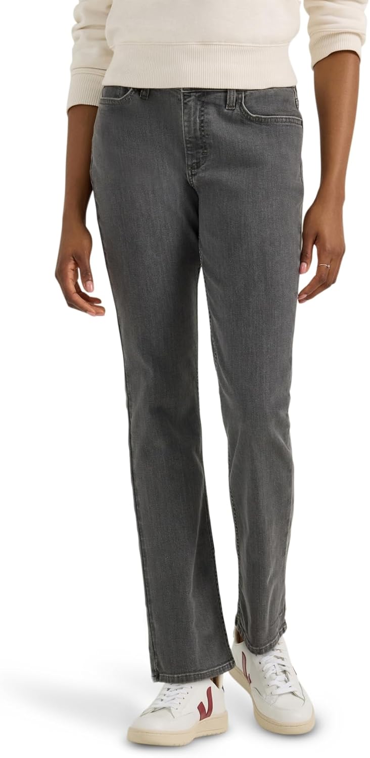 Lee Womens Legendary Mid Rise Straight Leg Jean for Comfort