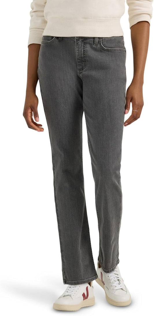 Lee Womens Legendary Mid Rise Straight Leg Jean for Comfort