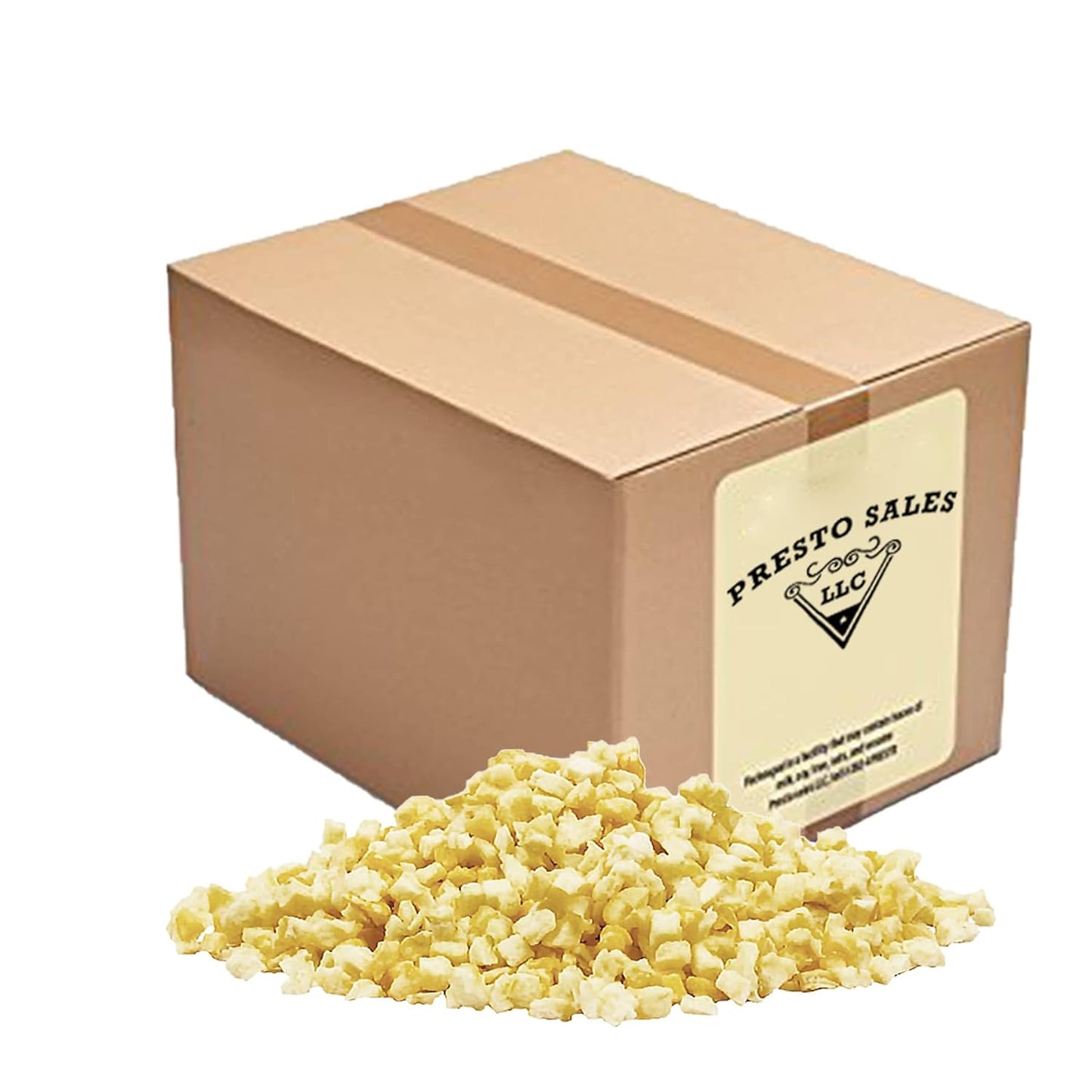 Presto Sales Dried Apple Cubes - All Natural Vegan Snack