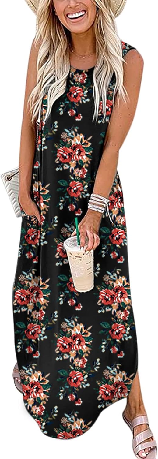 Women Summer Maxi Dress for Beach Vacation and Casual Wear