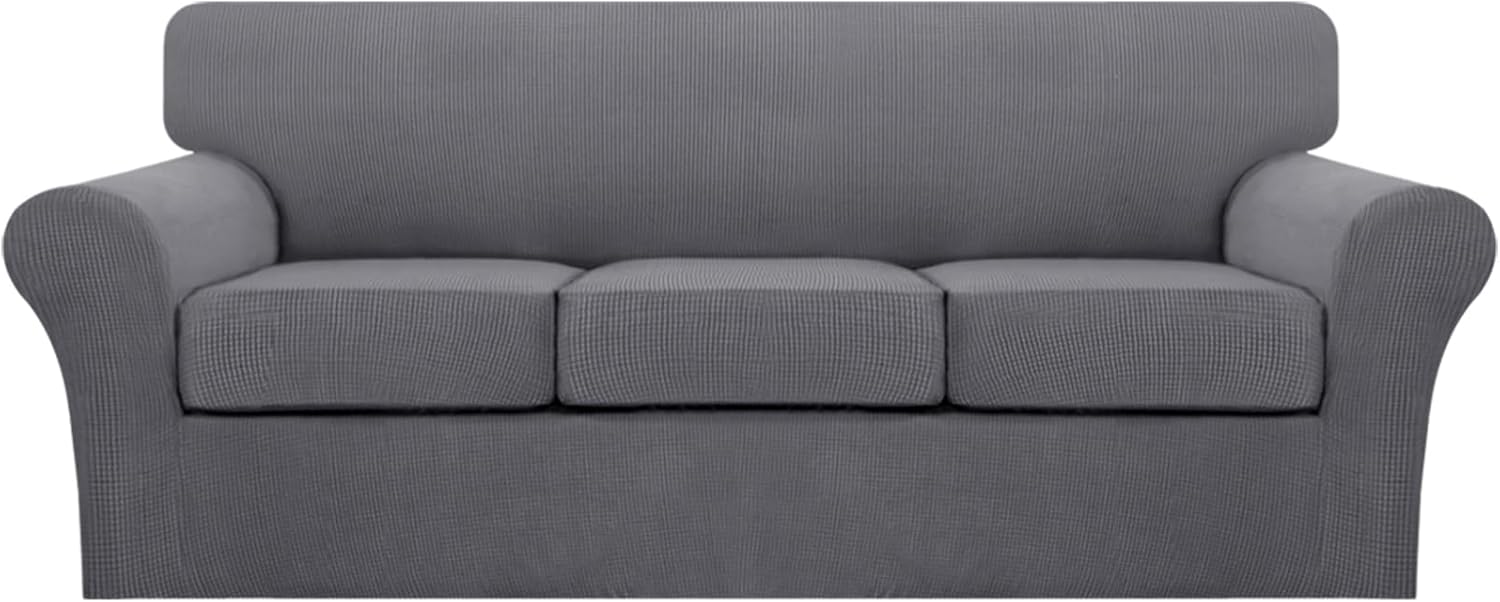 Turquoize 4 Piece Sofa Covers for 3 Cushion Couch Slipcover