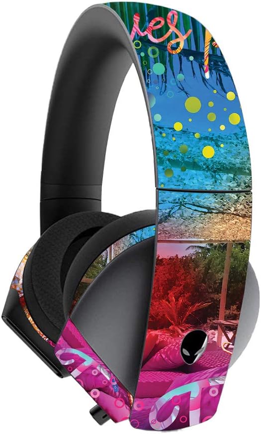 Protective Tropical Resort Vinyl Wrap for Alienware Headset