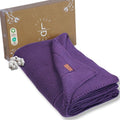 100% Organic Cotton Baby Knitted Blanket - Pre-Washed Soft Throw