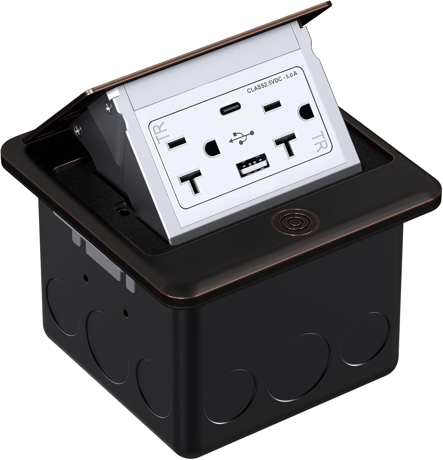 WEBANG Pop Up Floor Outlet Box with USB Ports for Easy Access