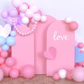 Babenest Pink Wedding Arch Cover Set of 3 - Fitted Spandex Backdrop