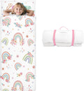 Kids Sleeping Bag 59 x 24 in Toddler Nap Mat with Removable Pillow