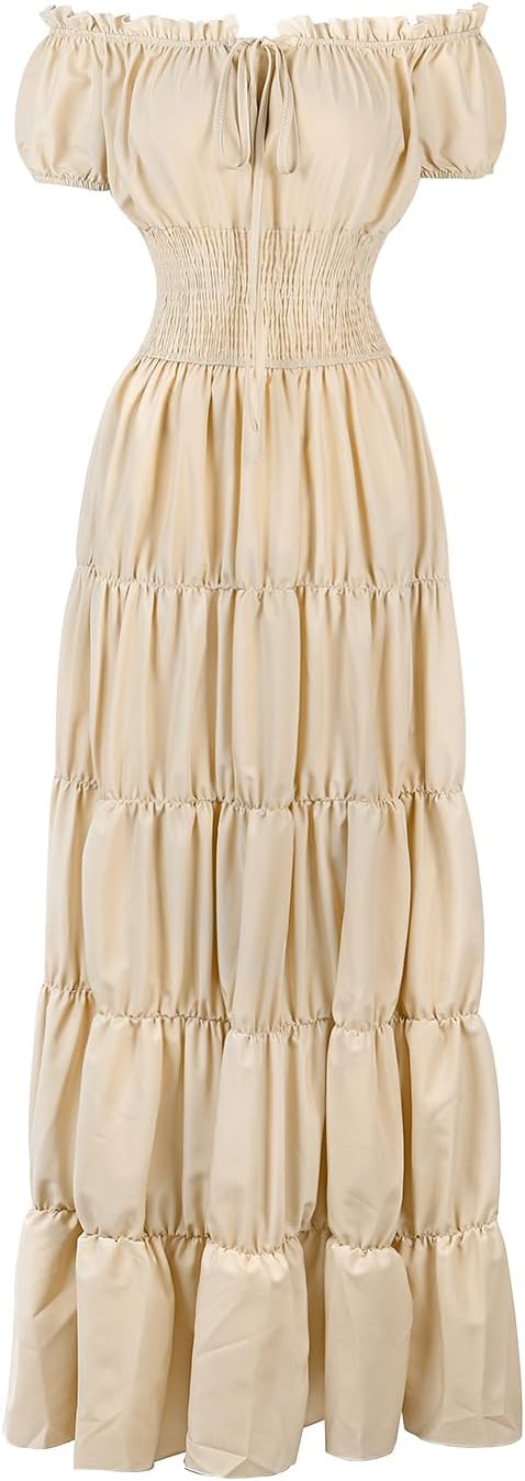 Renaissance Costume Women Medieval Chemise Dress for Events