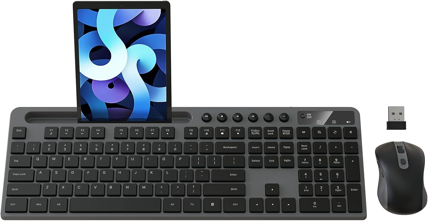 MARVO Wireless Keyboard & Mouse Combo - Ergonomic Design