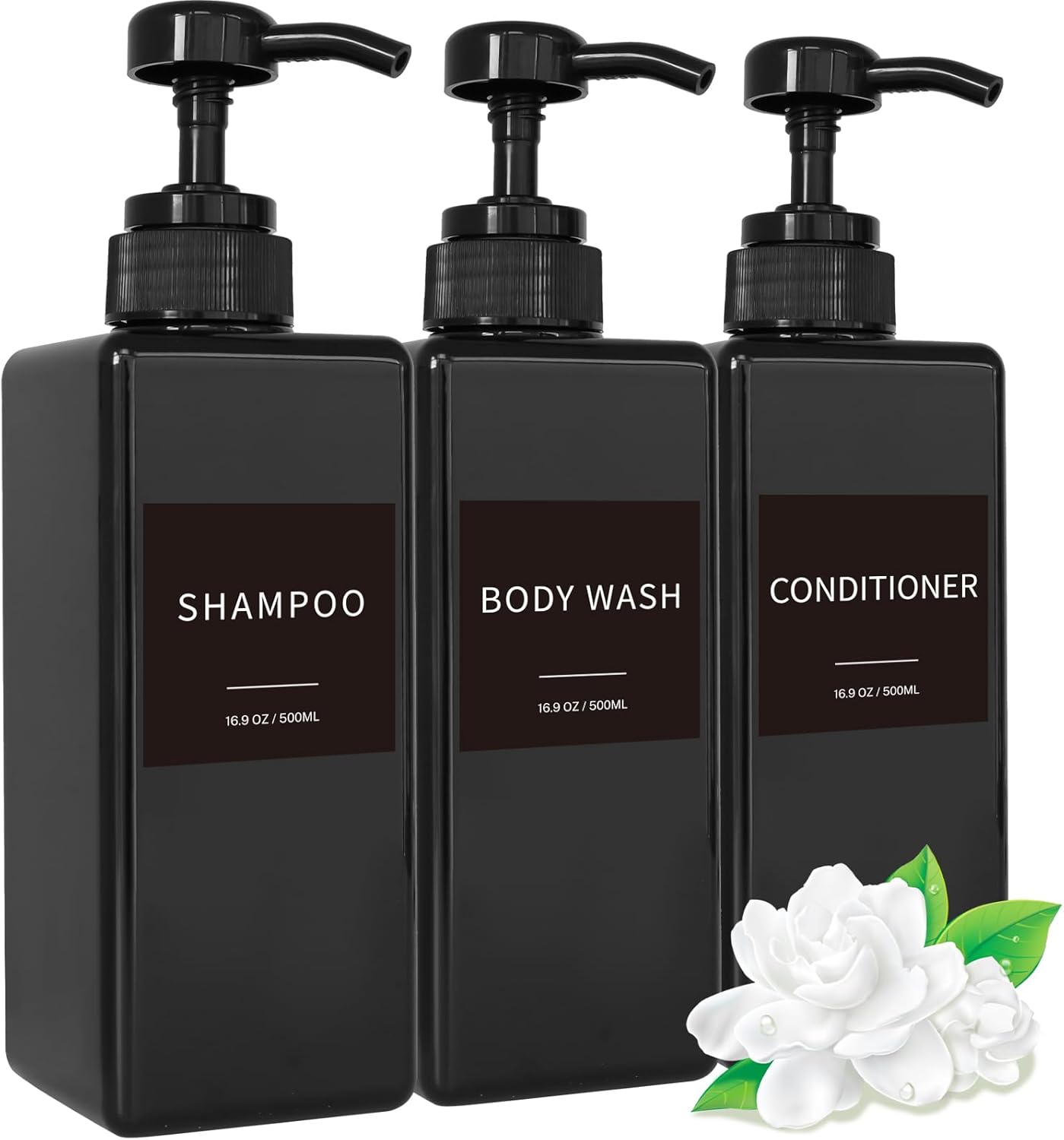 Organize Shower Essentials with Lewistin Dispenser Set