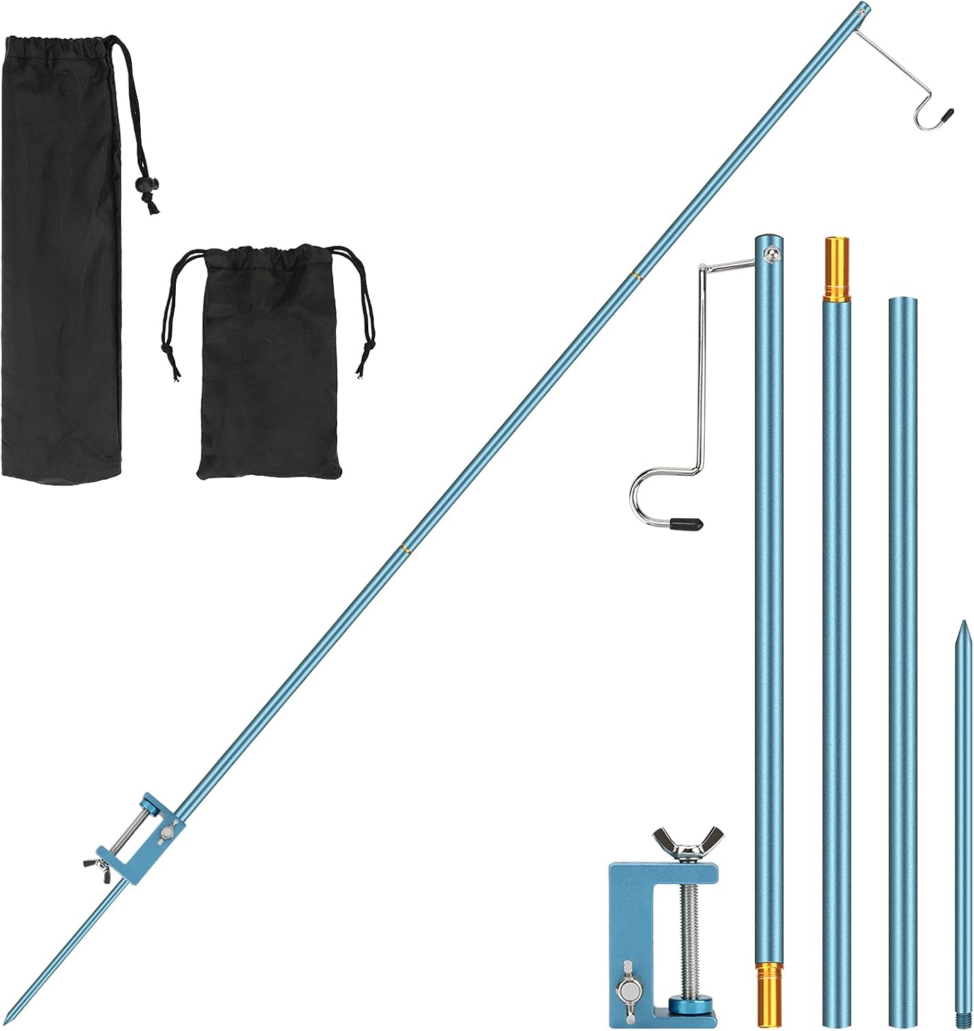 Adjustable Aluminum Lantern Stand - Easy Outdoor Lighting