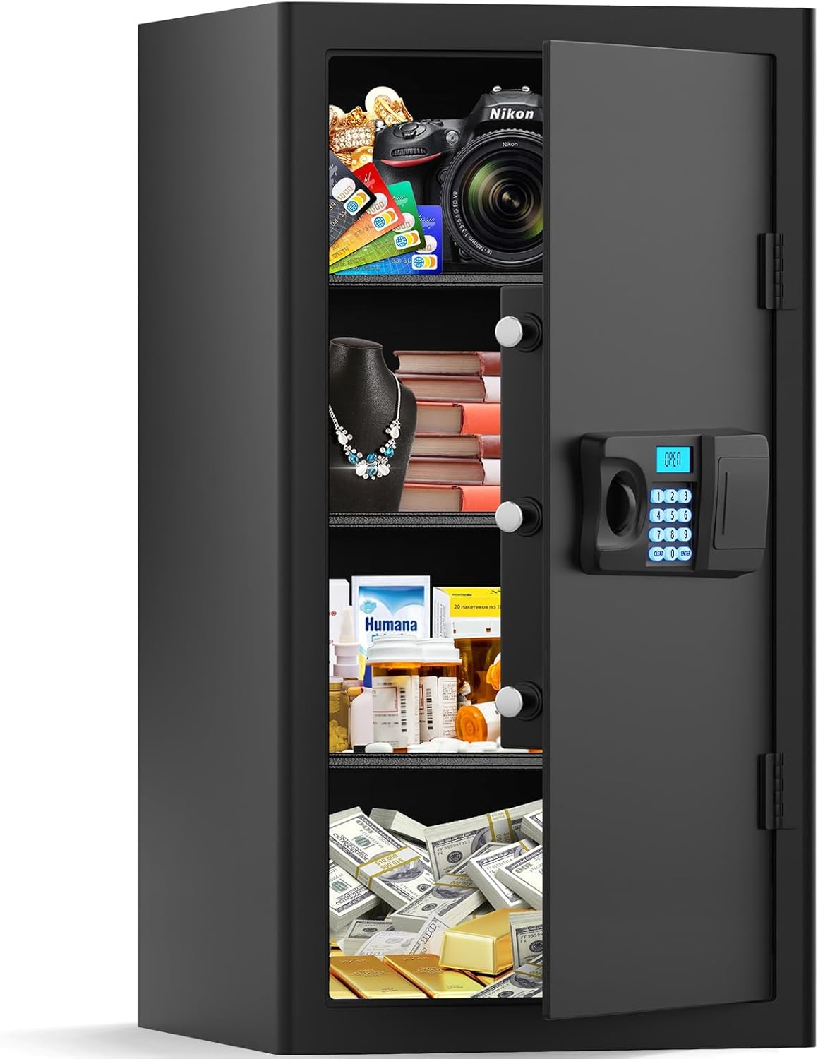 6.0 Cuft Large Home Safe Fireproof Waterproof Anti-theft Box