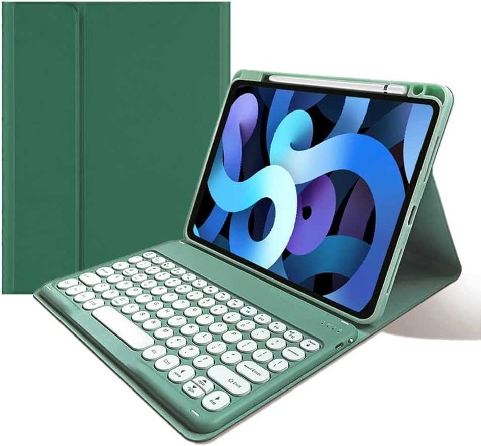 Keyboard Case for iPad Air 11 inch with Detachable Round Keys