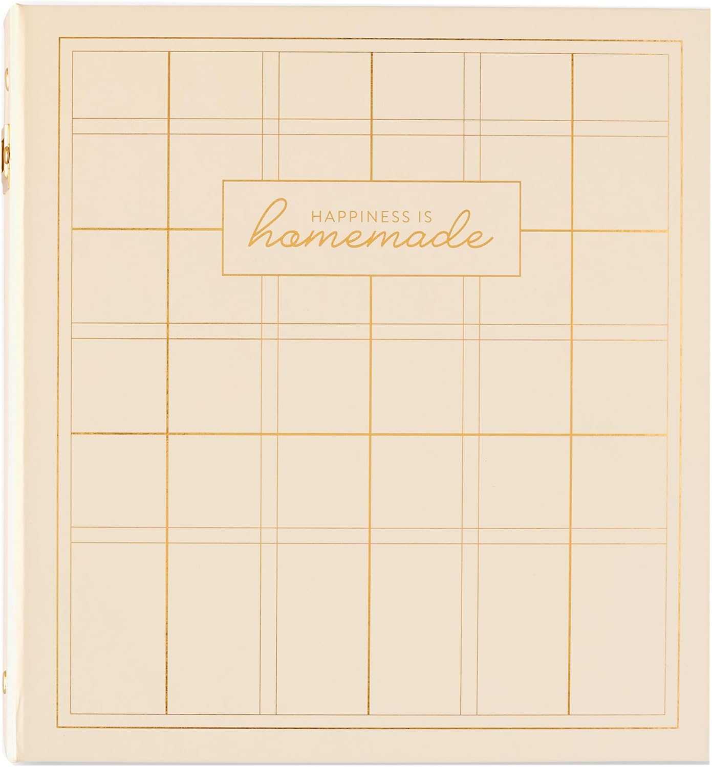 Recipe Card Binder with 52 Sleeves and Kitchen Conversion Chart