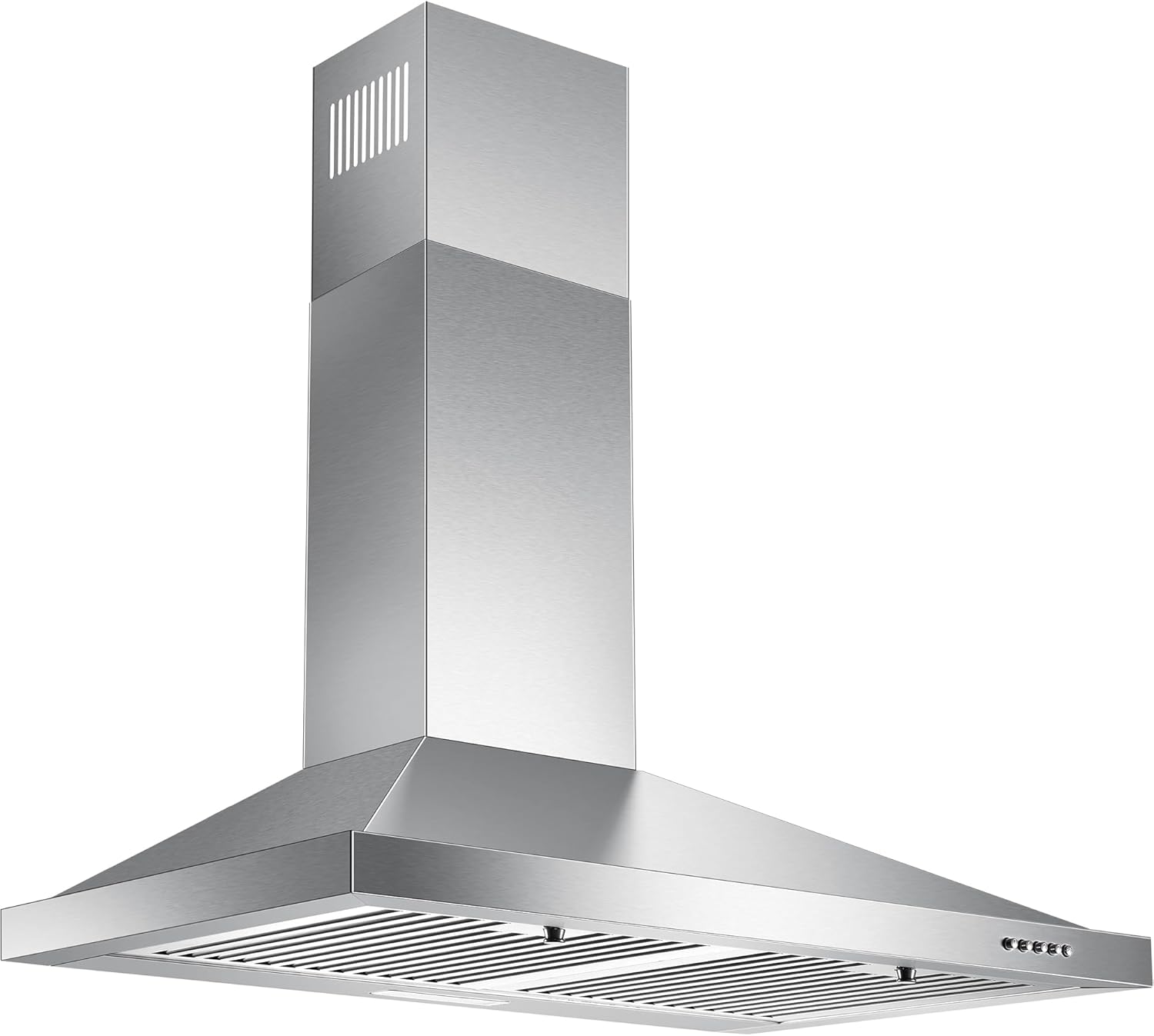 30 Inch Wall Mount Range Hood with Baffle Filters and LED Light