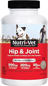Nutri-Vet Hip & Joint Chewable Dog Supplements for Active Dogs