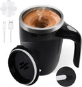USB Rechargeable Self Stirring Mug - Leak-Proof Stainless Steel