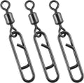 Dr.Fish 20 Pack Clips Swivels - Quick Change Stainless Snap Swivels