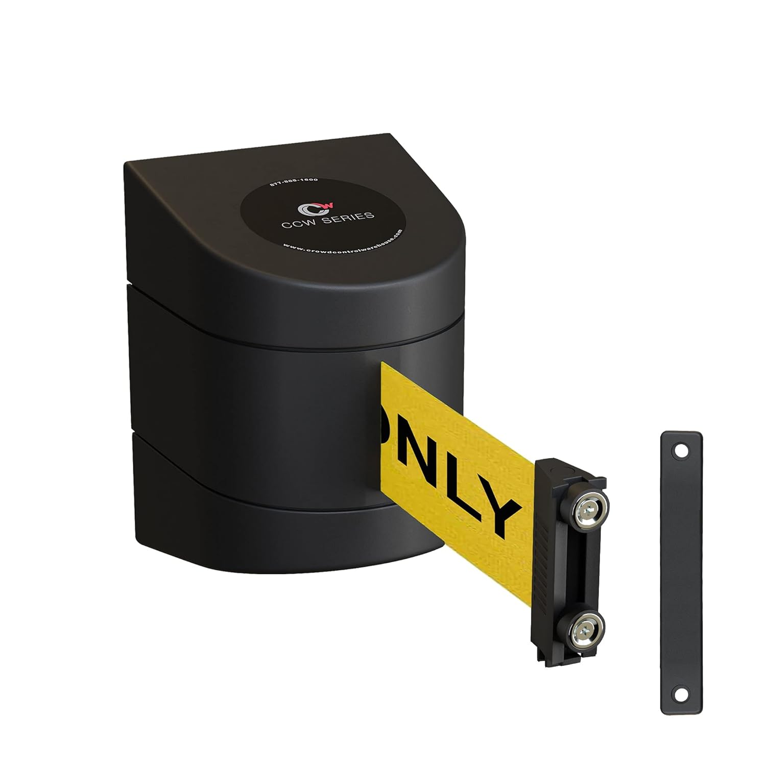 CCW Series WMB-220 Magnetic Wall Mount Retractable Belt Barrier